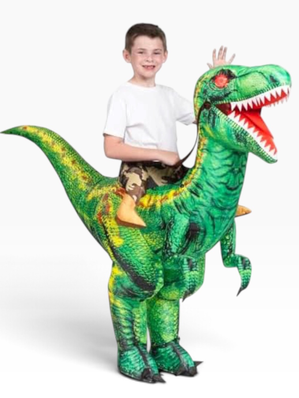 Spooktacular Creations Ride on Raptor Inflatable Halloween Costume Size 4-7